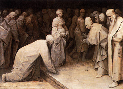 Christ and the Woman Taken in Adultery Pieter Bruegel